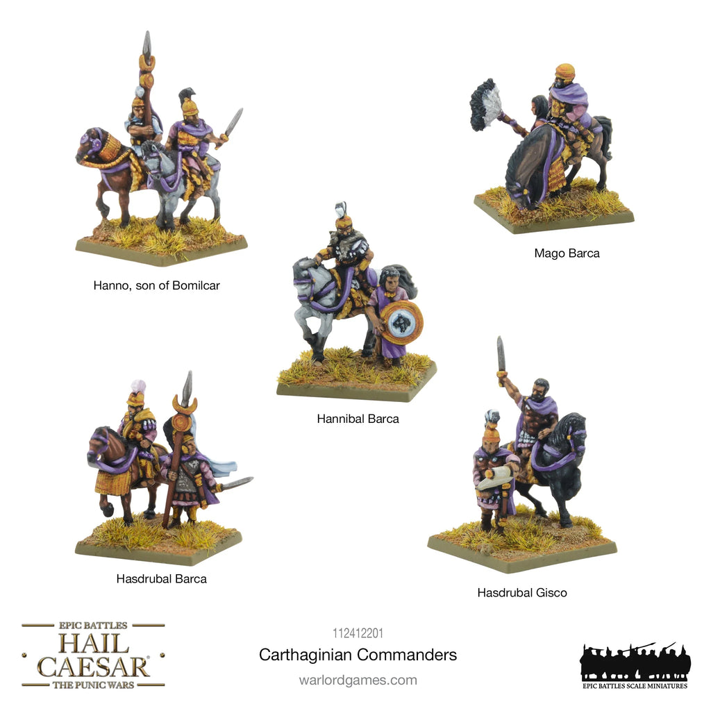 Hail Caesar Epic Battles: Comandantes cartagineses
