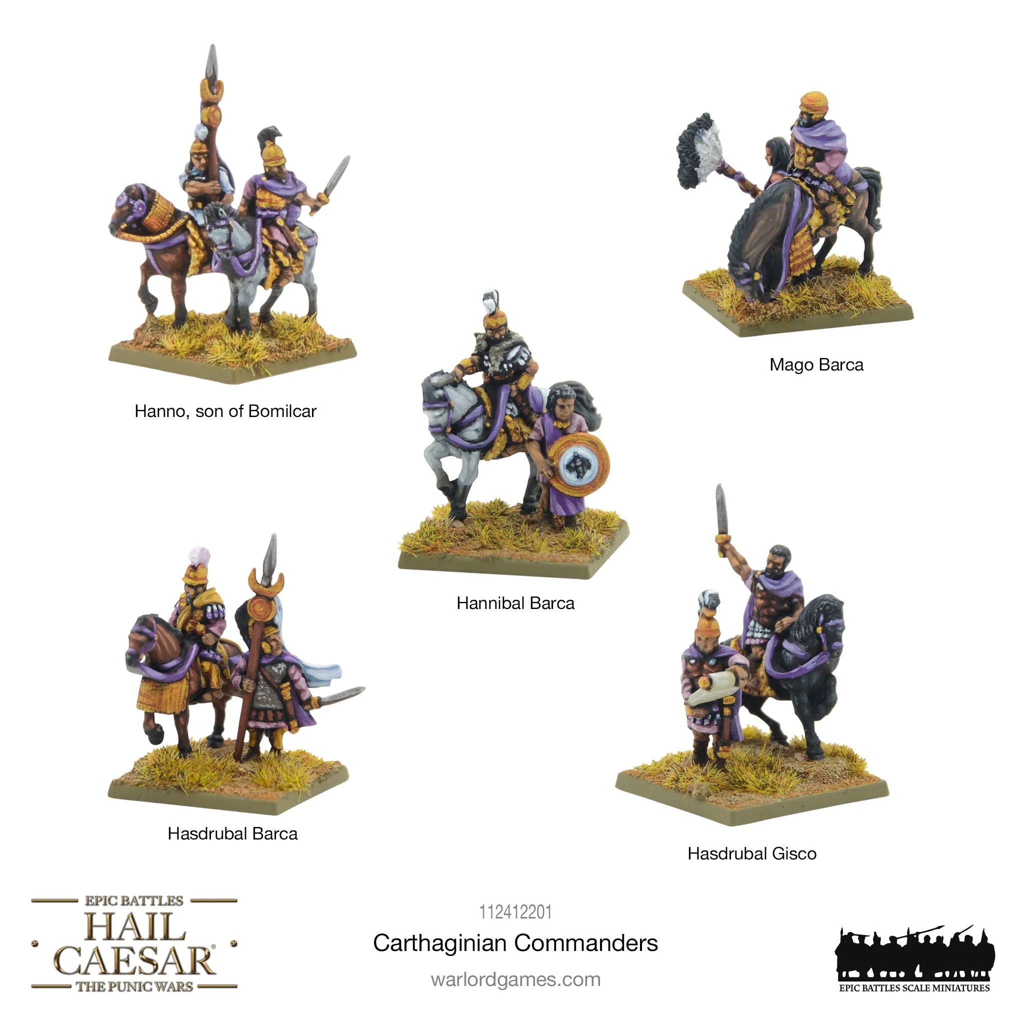 Hail Caesar Epic Battles: Comandantes cartagineses