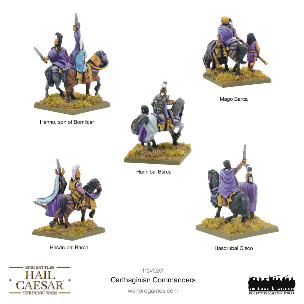 Hail Caesar Epic Battles: Comandantes cartagineses