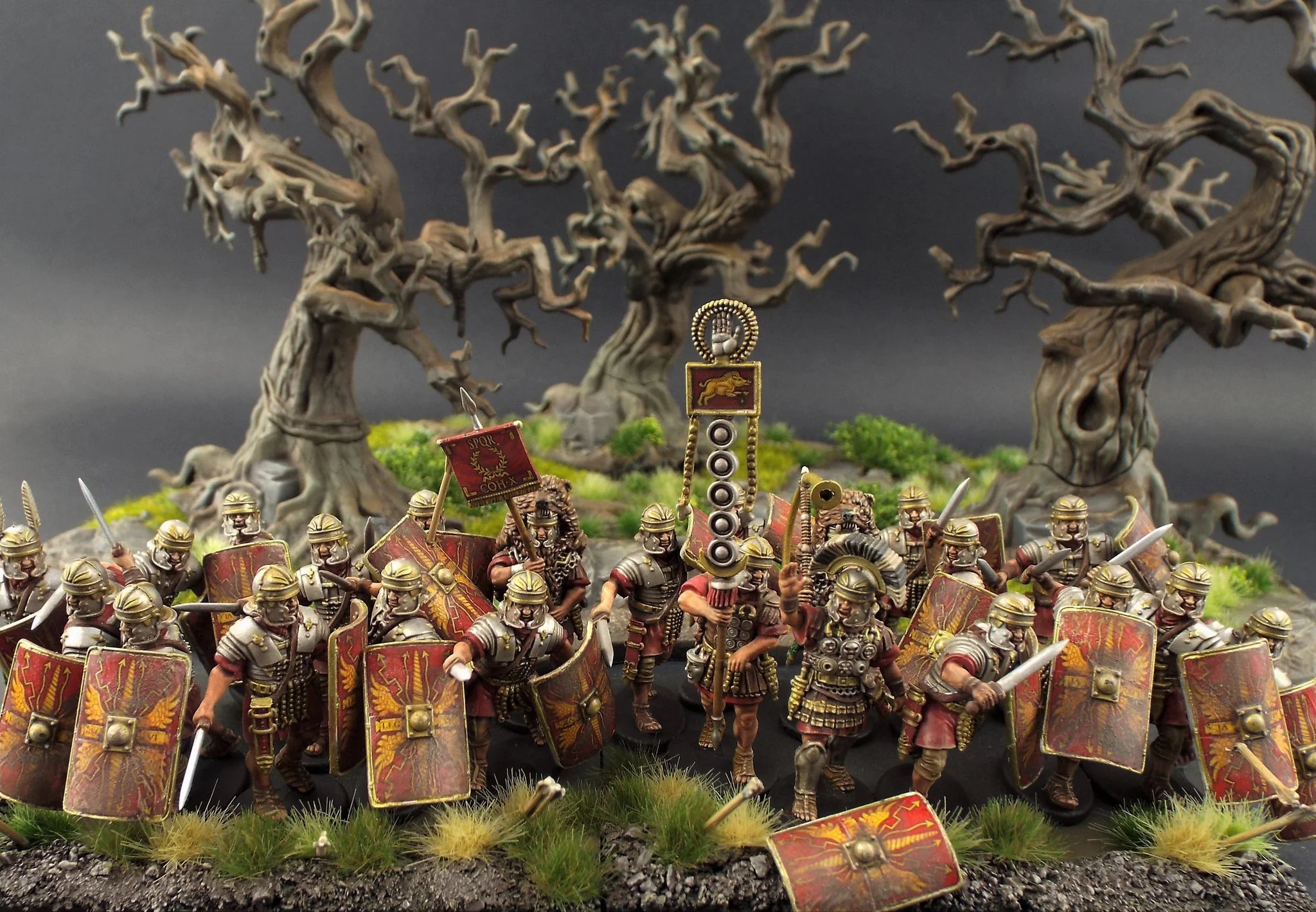 Legionarios Romanos Imperiales Tempranos Atacando