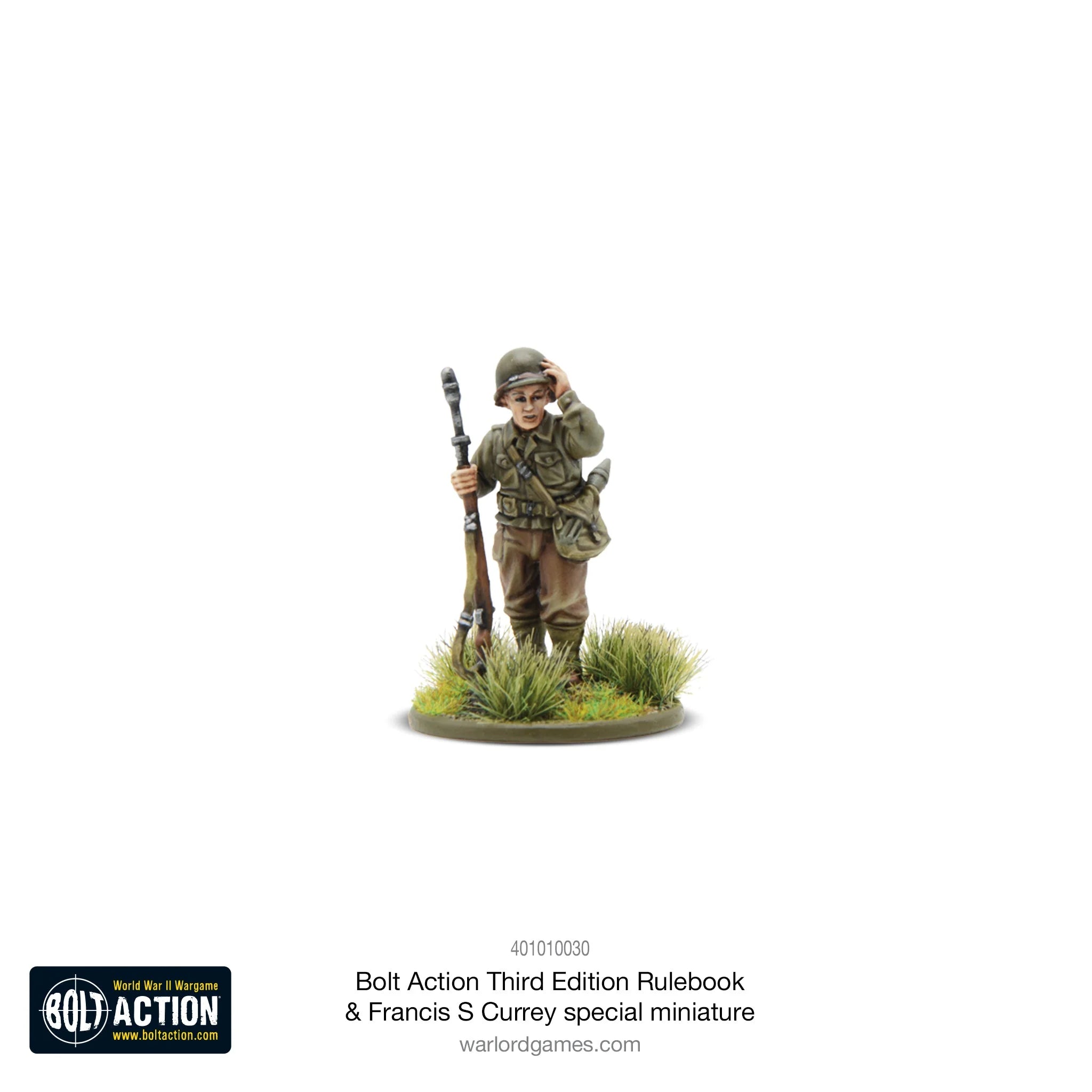 Bolt Action: Third Edition Rulebook with Francis S. Currey Special Miniature (Hard Cover)