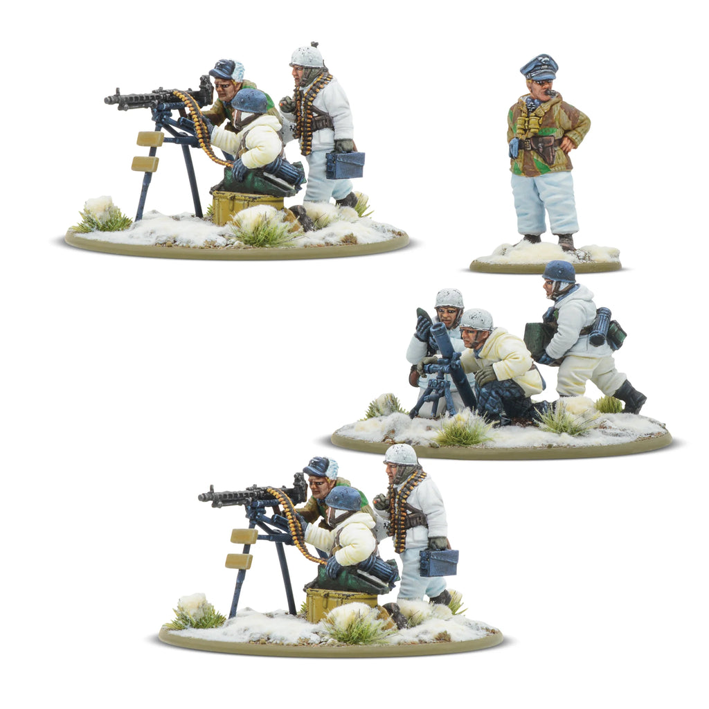 Bolt Action Platoon Armas Pesadas Alemanas Fallschirmjäger de Invierno