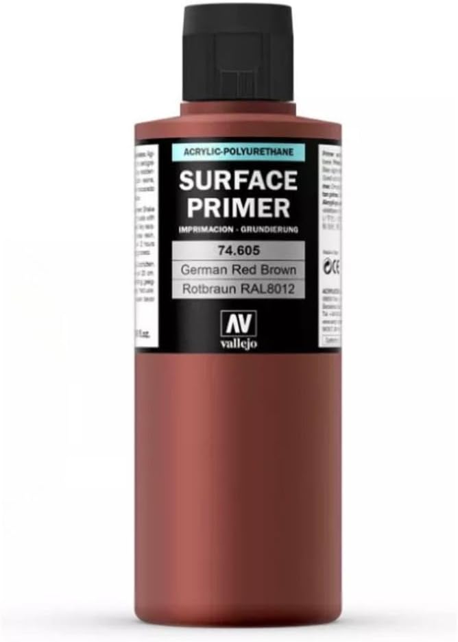 Vallejo Surface Primer CAFÉ ROJIZO ALEMÁN / GERMAN RED BROWN  74.605 (200 ml)