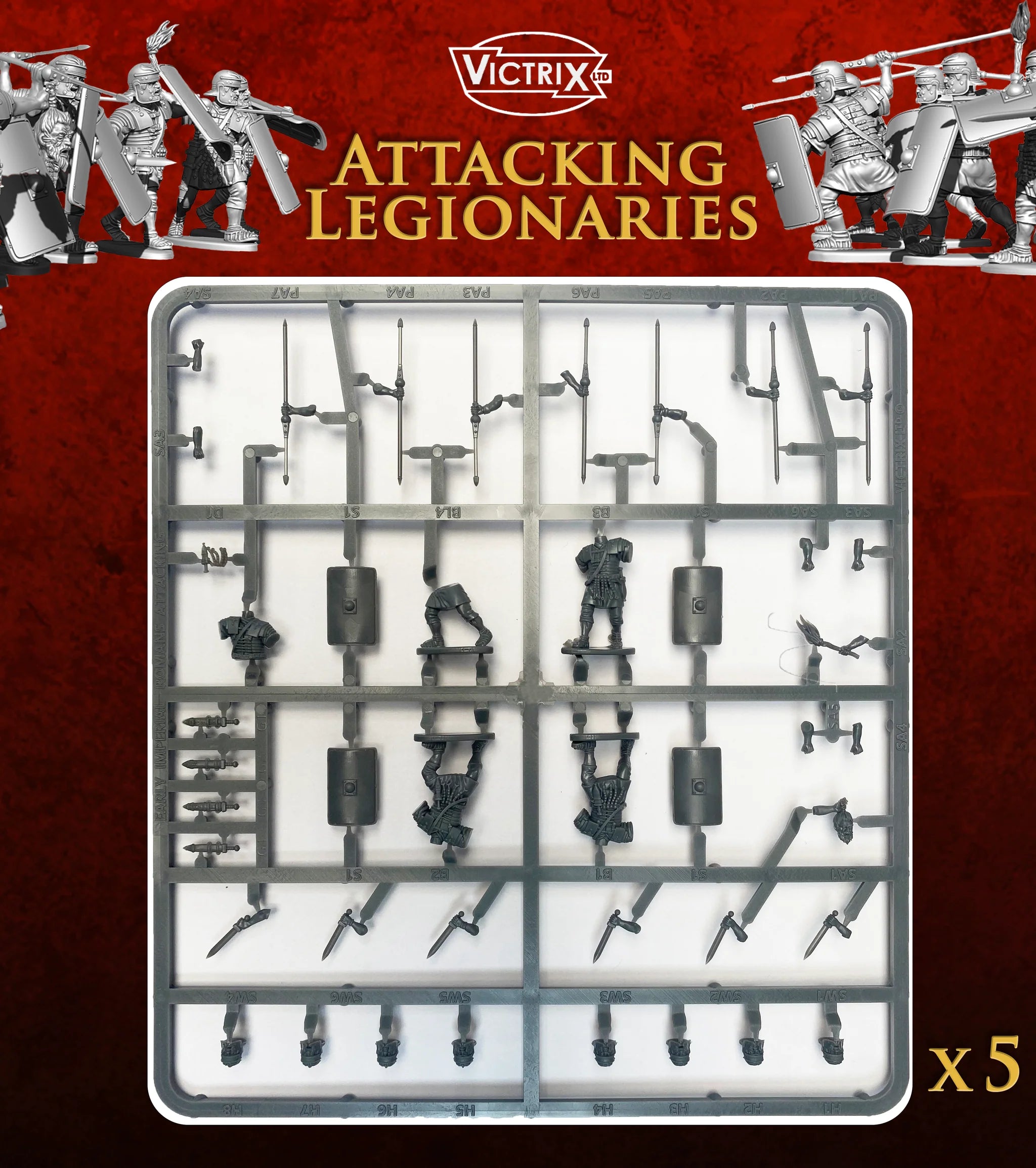 Legionarios Romanos Imperiales Tempranos Atacando