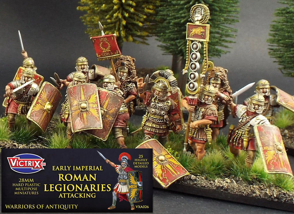 Legionarios Romanos Imperiales Tempranos Atacando