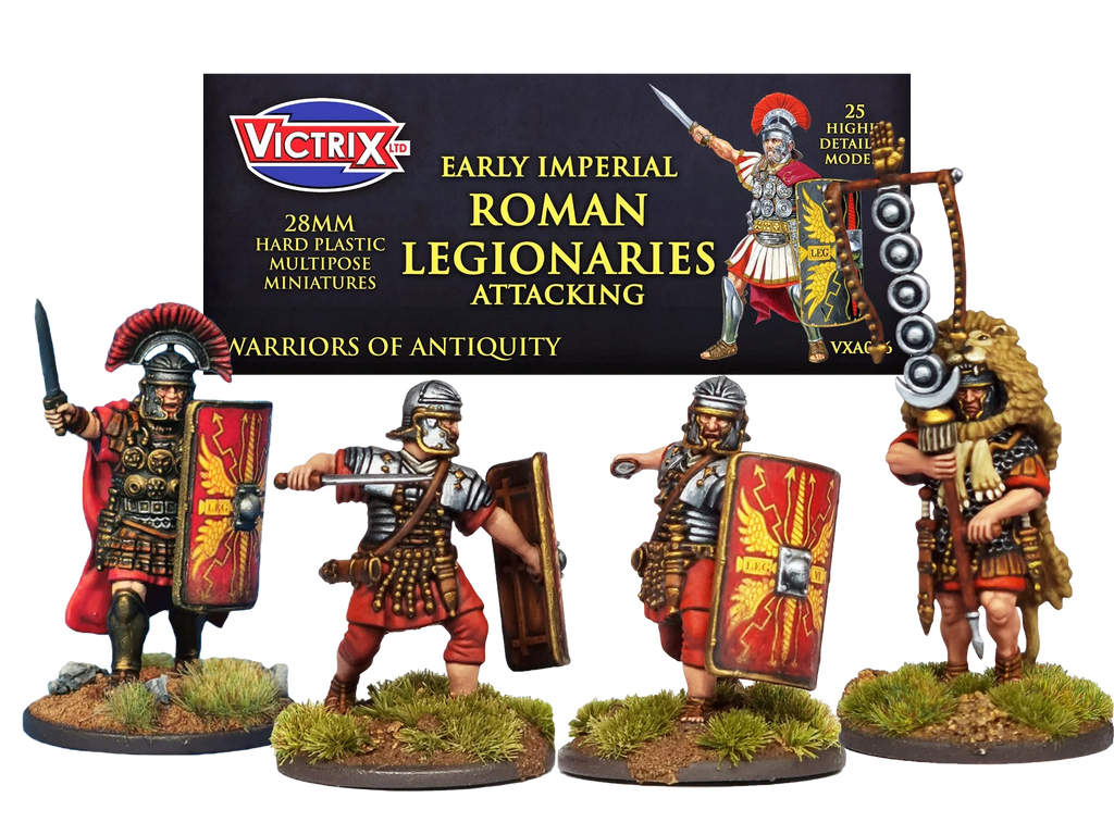 Legionarios Romanos Imperiales Tempranos Atacando