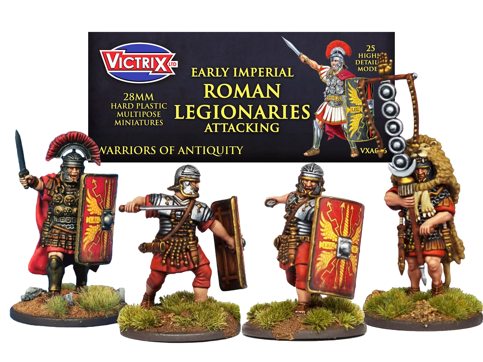 Legionarios Romanos Imperiales Tempranos Atacando