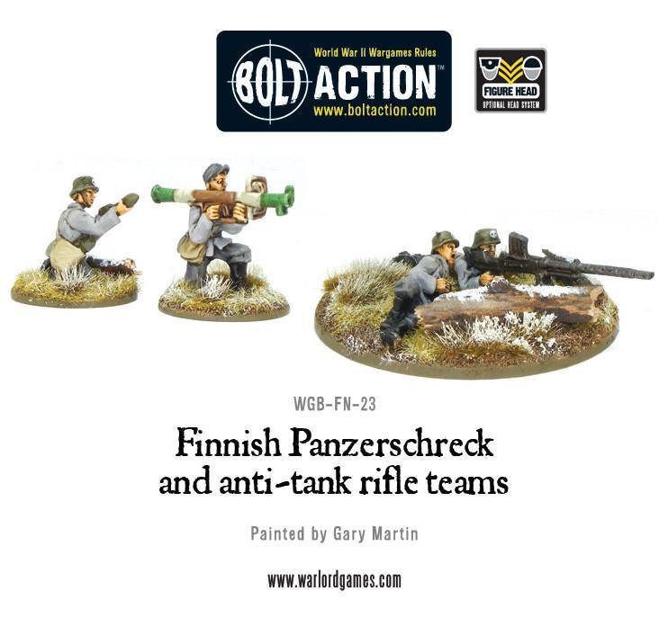 Equipos Finlandeses de Panzerschreck y Rifle Antitanque