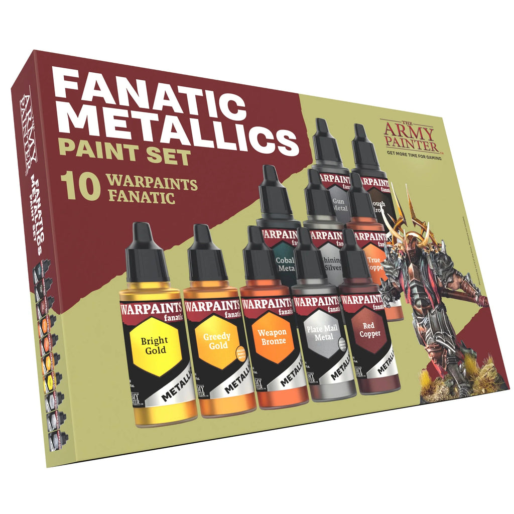 Fanatic Metallics Paint Set 10 Bottles