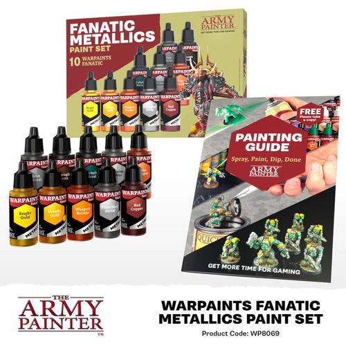 Fanatic Metallics Paint Set 10 Bottles