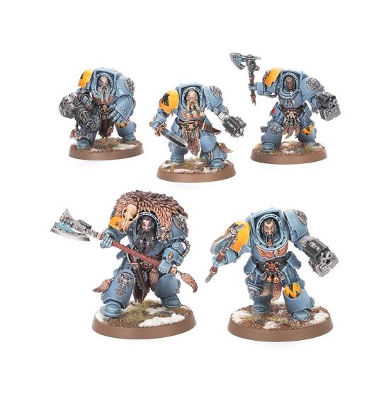 Warhammer 40k Space Wolves Exterminadores de la Guardia Lobo