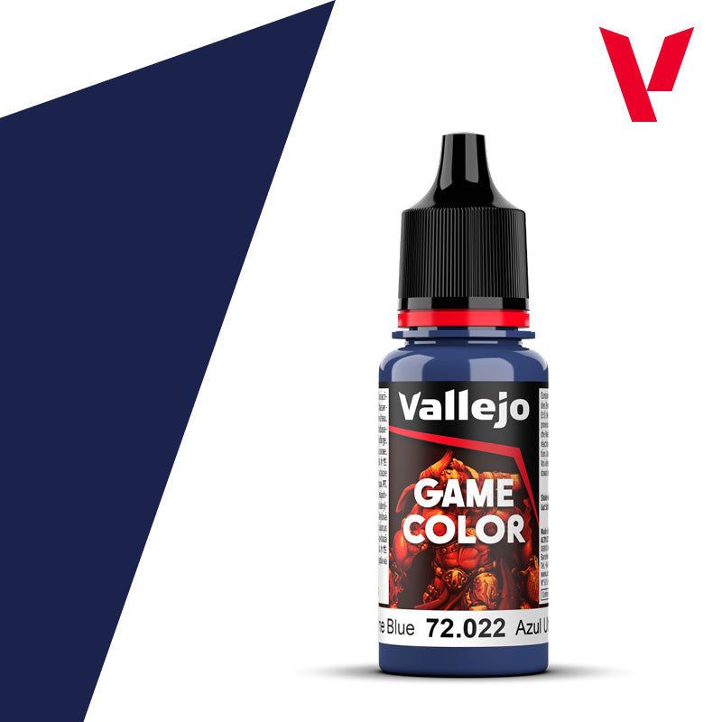 Vallejo Game color AZUL ULTRAMAR / ULTRAMARINE BLUE 72.022 (18 ml)
