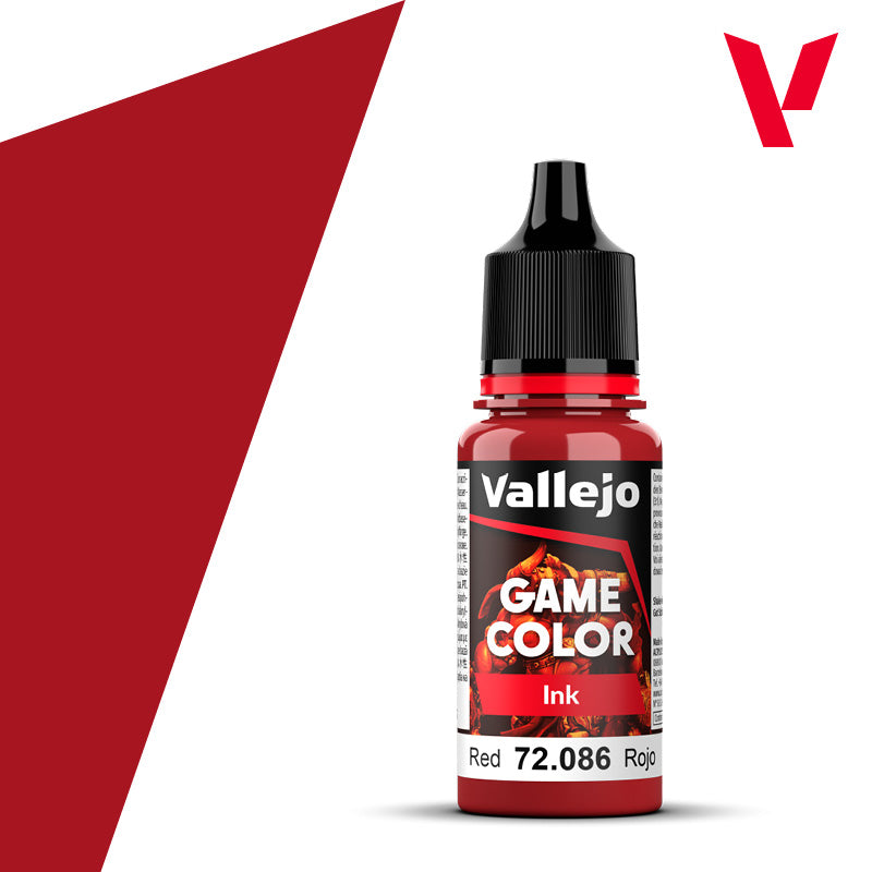Vallejo Game color Ink ROJO / RED  72.086 (18 ml)