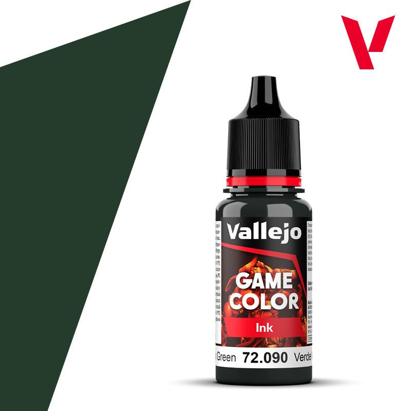 Vallejo Game color Ink VERDE NEGRO / BLACK GREEN  72.090 (18 ml)