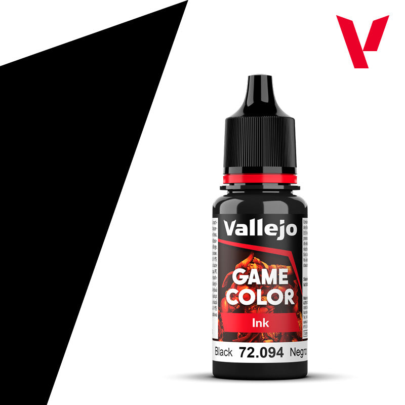 Vallejo Game color Ink NEGRO / BLACK  72.094 (18 ml)