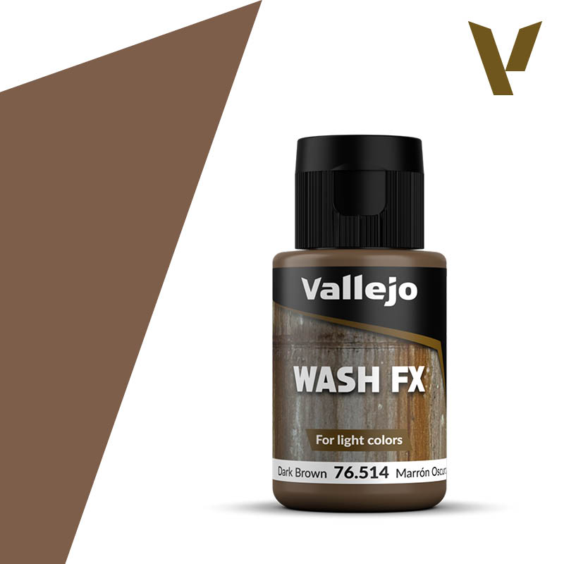 Vallejo FX Wash MARRÓN OSCURO / DARK BROWN 76.514 (35 ml)