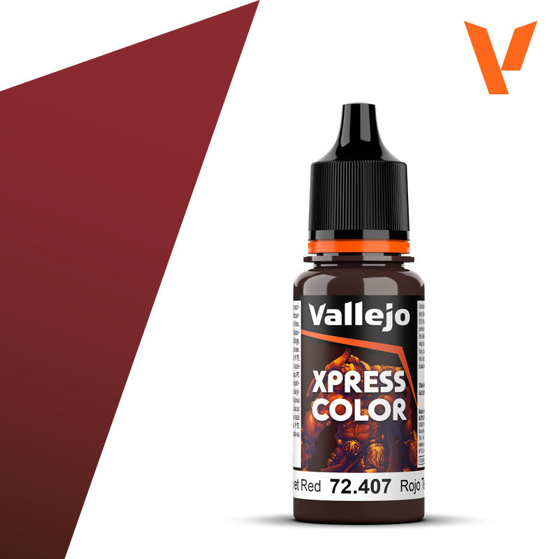 Vallejo Xpress color ROJO TERCIOPELO / VELVET RED 72.407 (18 ml)